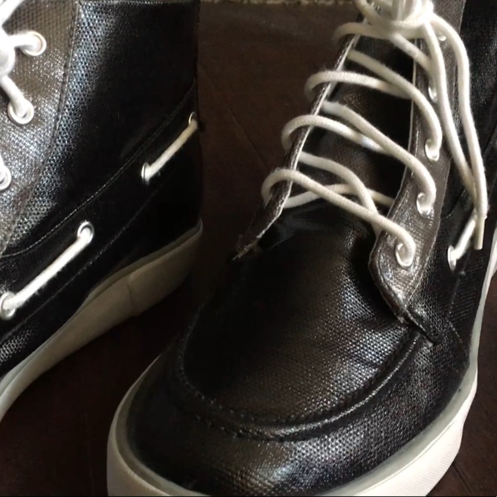 Ralph Lauren Black/GY Coated Canvas Lander Chukka